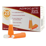 ADVOCATE Safety Lancets 28G x 1.8mm 200/bx